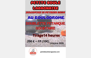DOUBLETTE PETANQUE SOCIETAIRE