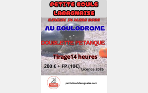 DOUBLETTE PETANQUE