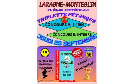 PETANQUE TRIPLETTE A et B