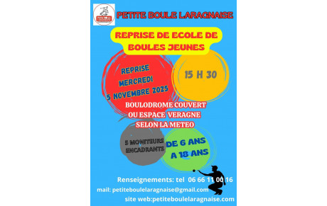 L' ECOLE DE BOULES;