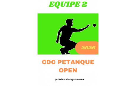 CDC PETANQUE OPEN 2